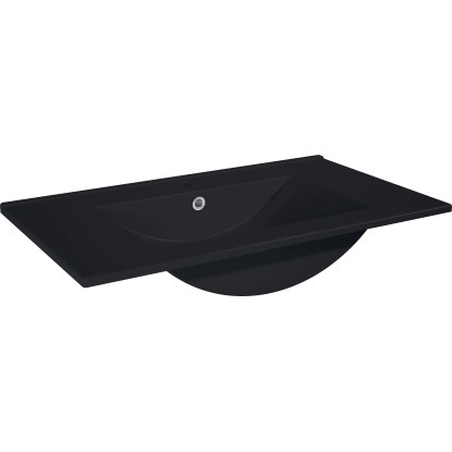 Maximus Umyvadlo Kyra černé matné 17,5 x 81,3 x 46,5 cm