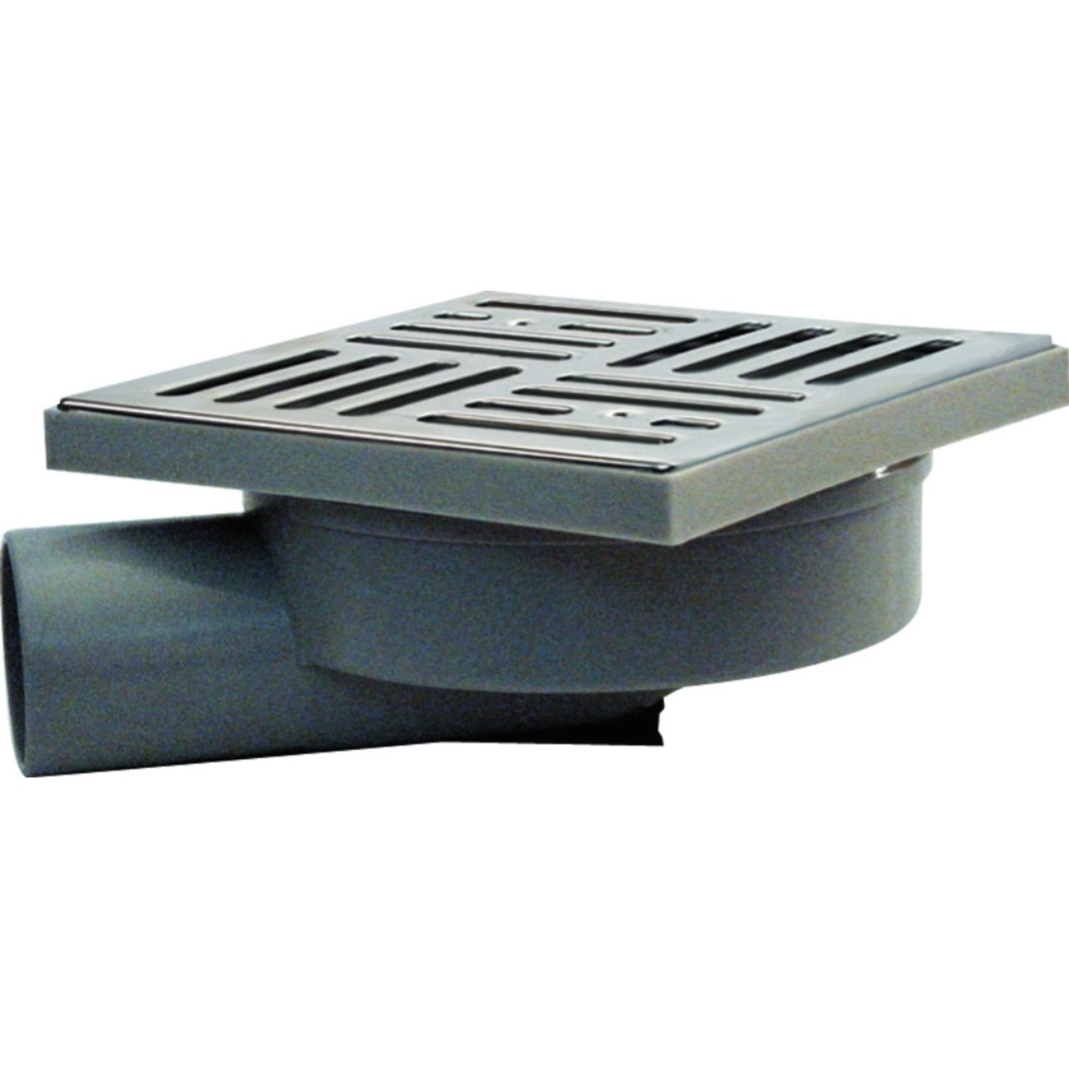 Marley Podlahová vpusť DN 40, vodorovný odtok s PP mřížkou