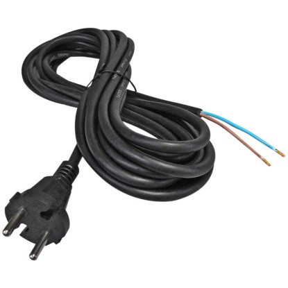 EMOS Flexo šňůra gumová černá 2 x 1 mm, 3 m