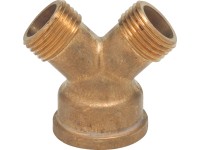 LUX-TOOLS Mosazný rozbočovač 2x 26,4 mm (R 3/4