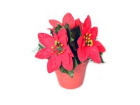 Vánoční hvězda v květináči umělá Vánoční hvězda v květináči umělá