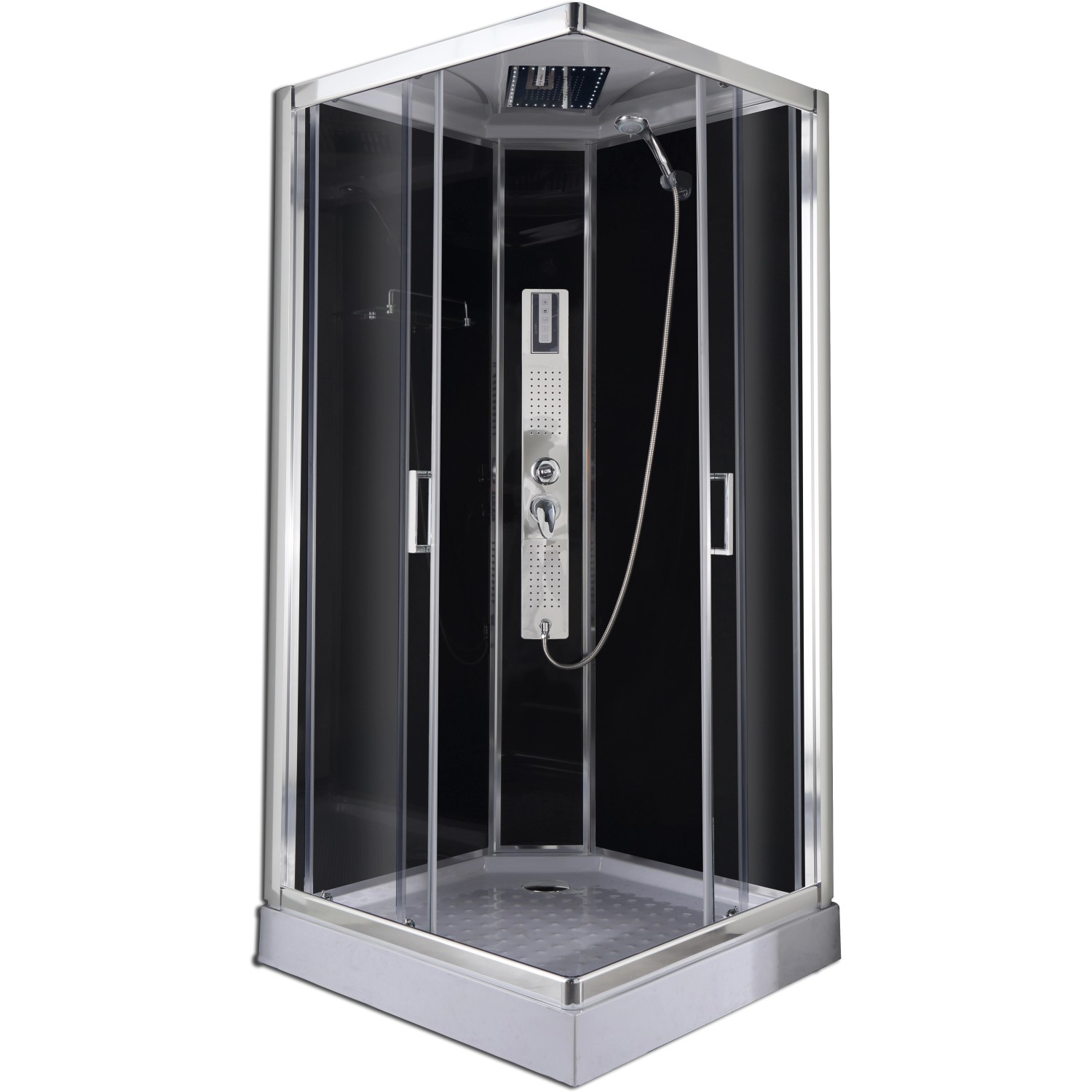 Sanotechnik Kompletní sprchový kout Trend 2, čtverec, chrom, 90 x 90 x 215 cm