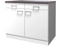 Flex-Well Kuchyňská skříňka Lucca spodní, zásuvky + dvířka, 100 x 85 x 57,1 cm