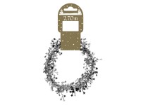 Girlanda s miniaturními hvězdami stříbrná 270 cm