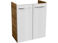 Fackelmann Koupelnová skříňka pod umyvadlo MILANO suk.dub/bílá 520 x 610 x 275mm