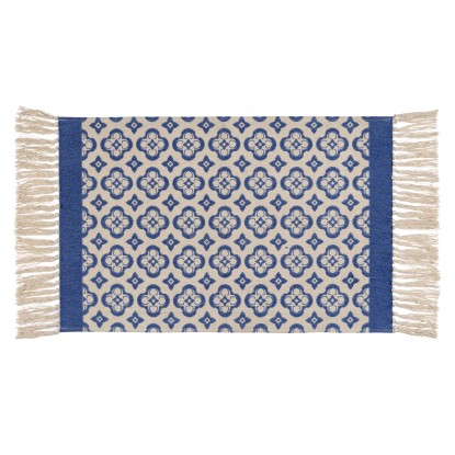 Wenko Koupelnová předložka Presa, modrá/béžová, 50 x 80 cm