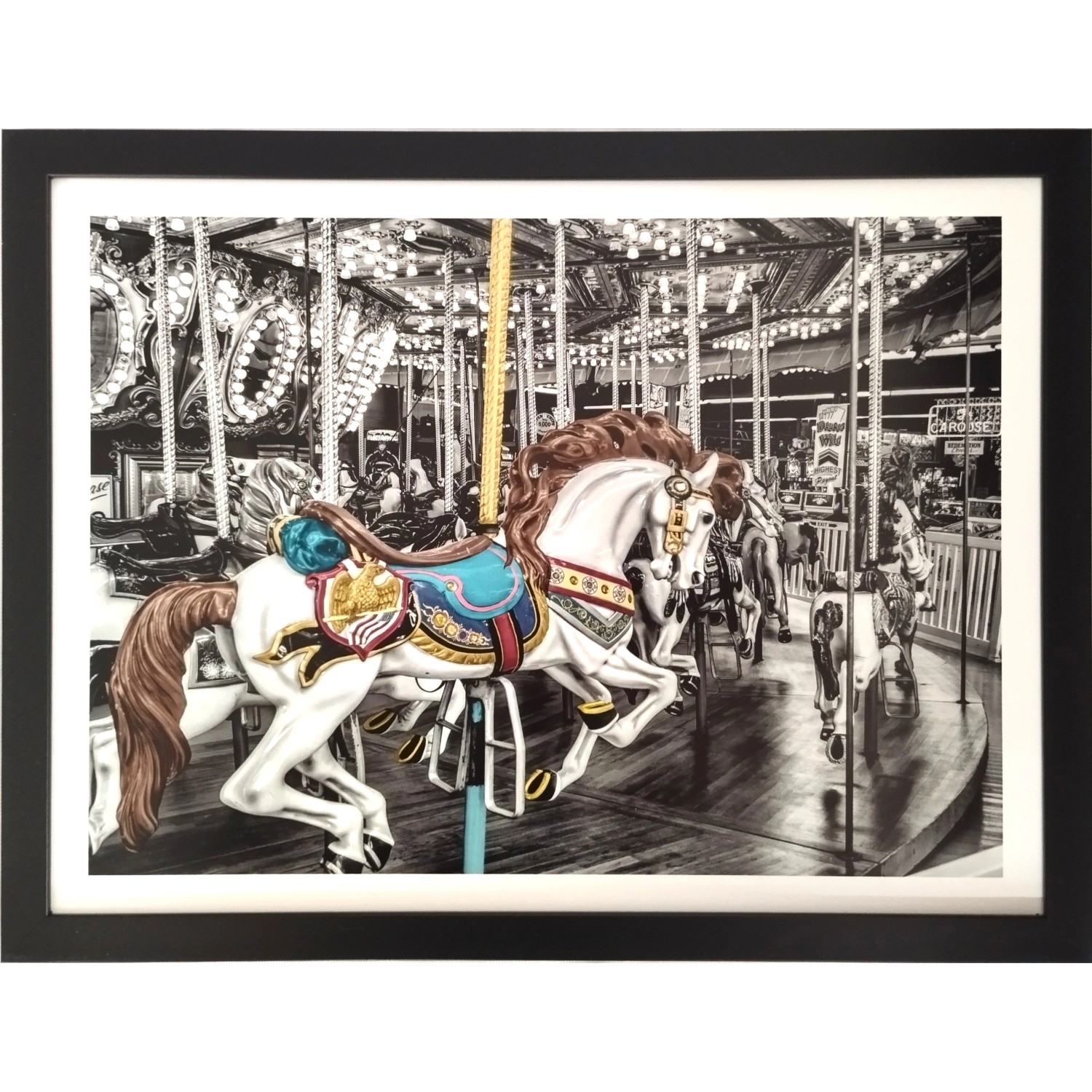 Bondecor Obraz v plastovém rámu DMB Kolotoč 32,5 x 42,5 cm