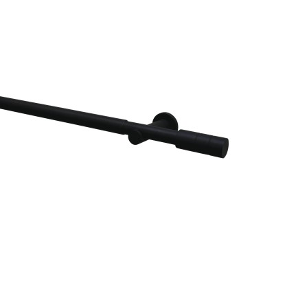 Gardinia Záclonová souprava Zylinder černá 1 tyč pr. 22/25 mm, 190-360 cm
