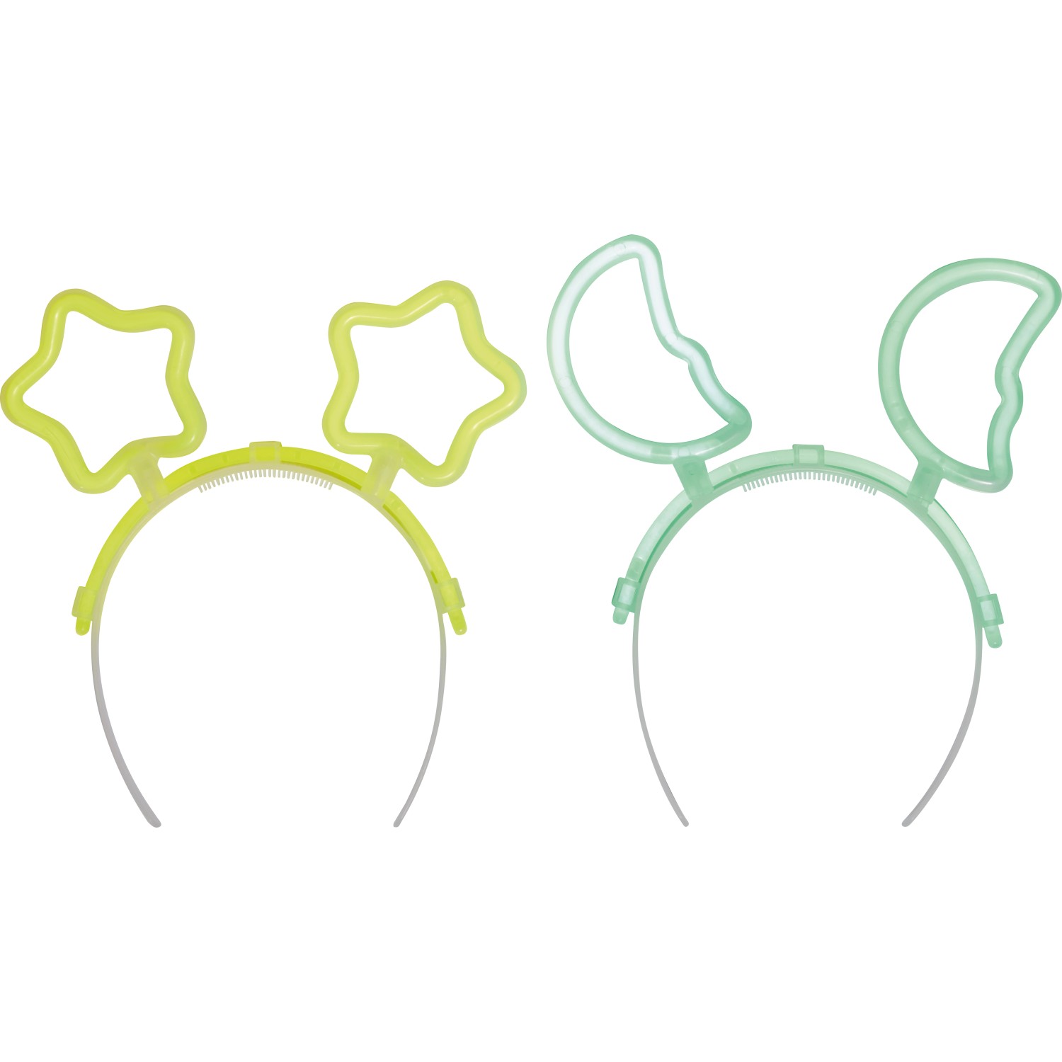 Čelenka do vlasů ze svíticích tyčinek - měsíc a hvězdy