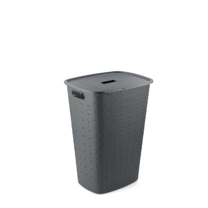 Curver Koš na špinavé prádlo Softex tmavě šedá, 43,8 x 34 x 59,9 cm, 56 l