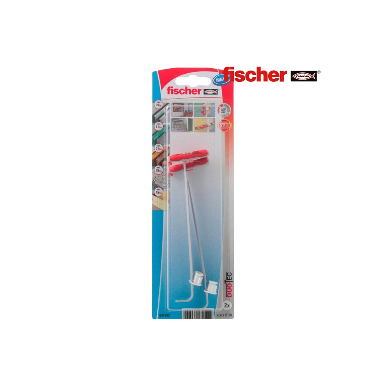 Fischer Sklopná hmoždinka DuoTec 10 K NV, 2 ks