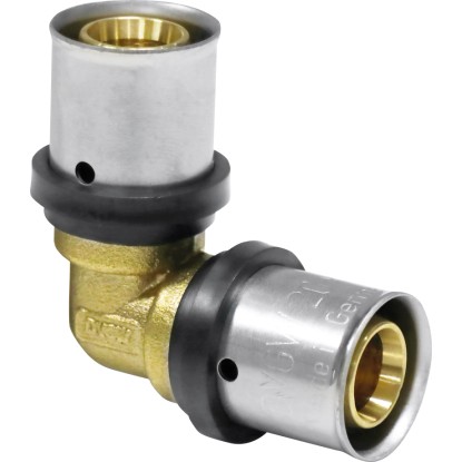 PIPETEC Lisovací koleno 90° PFW2626 měděné, 26x3