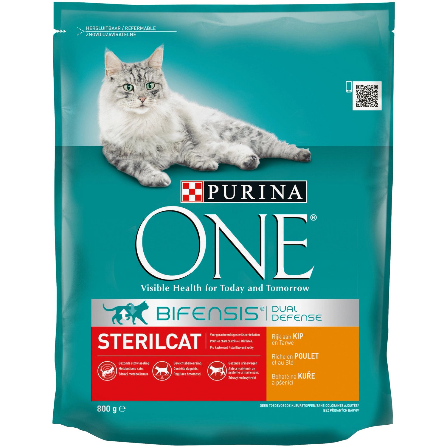 Purina One Granule pro kočky Sterilcat bohaté na kuře a pšenici 800 g