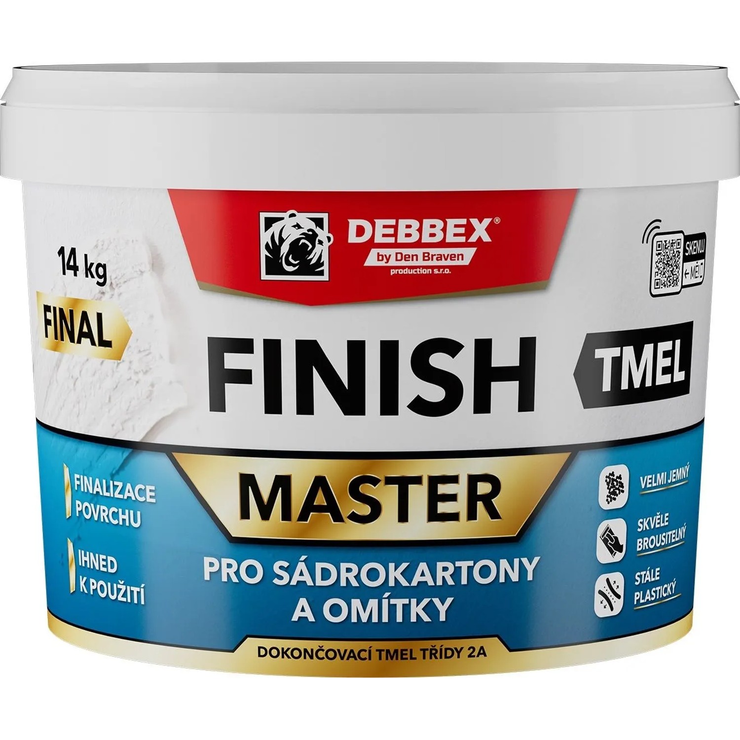 Den Braven Tmel pro sádrokartony a omítky FINISH 14 kg
