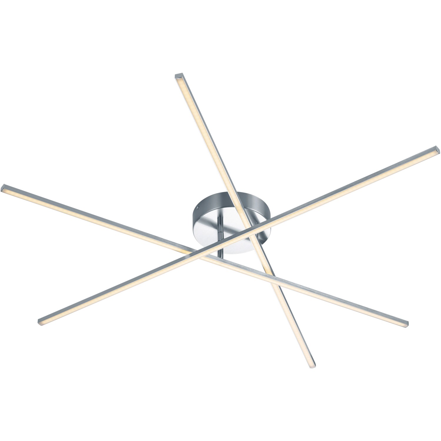 Trio Stropní LED svítidlo Tiriac, matný nikl, 950 lm, 3000K, 3x8,5W, pr. 100 cm