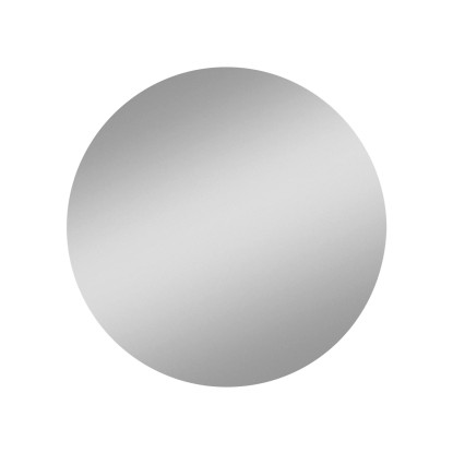 Kristall-Form Fasetové zrcadlo Tondo, stříbrné, pr. 50 cm