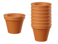 Květináč Klasik keramický, terakota, 7 ks, pr. 5 a 6 x 5 cm