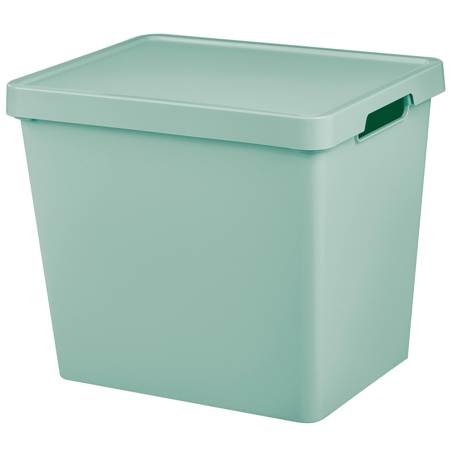 Tontarelli Úložný box MAYA XL s víkem šalvějová zelená, 36 x 28 x 31 cm, 23,9 l