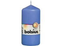 Bolsius Válcová svíčka modrá 12 x 6,8 cm