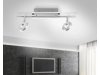 Paul Neuhaus Stropní LED svítidlo Sileda 2bod., 2x12W, IP44, hliník, 18 x 50,5cm