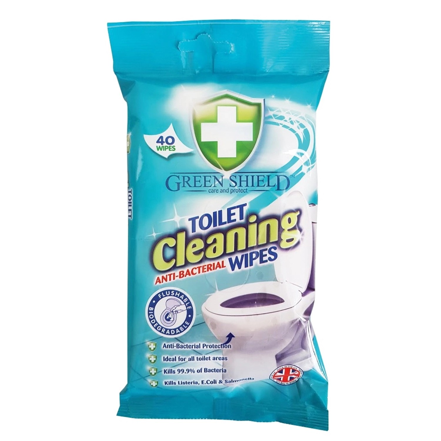 Ubrousky úkl.green sh.na wc antibakteriální     40 ks