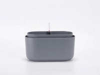 Plastia Samozavlažovací truhlík Tolita šedá pr. 16,6 cm