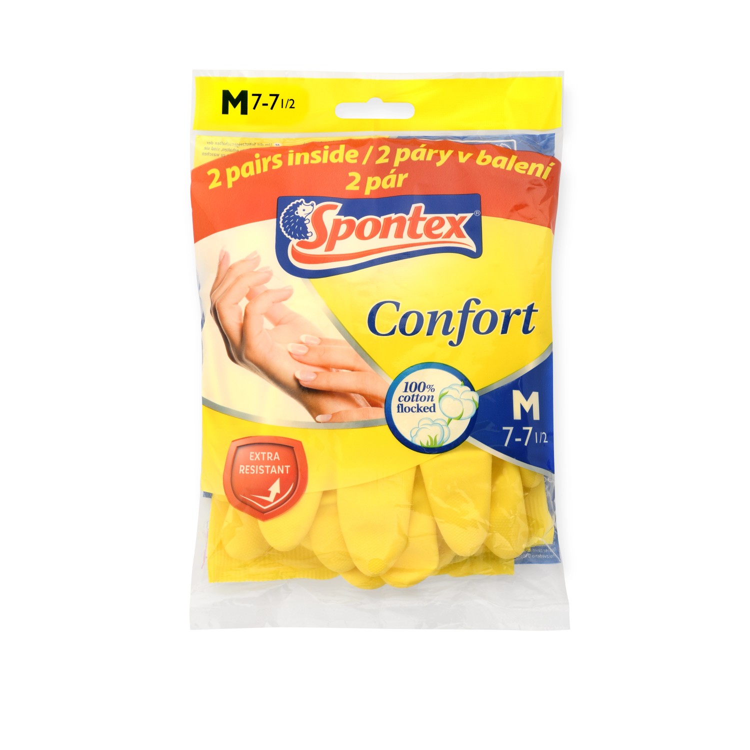 Spontex Confort rukavice vel. M, 2 páry