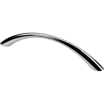 Chromovaná nábytková úchytka Hettich, šířka 144 mm, pro nábytek a zásuvky.