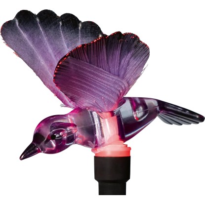 OBI LED solární svítidlo s trnem Usini s kolibříkem růžové