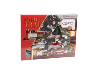 Dekorativní vánoční vláček svíticí a vydávající zvuky, 22dílná sada, 283 cm