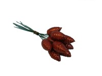 Šiška lakovaná 14 x 24 mm, svazek 10 kusů Šiška lakovaná 14 x 24 mm, svazek 10 kusů