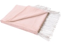 Deka s třásněmi růžová 120 x 160 cm