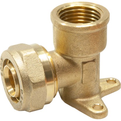 Nástěnné svěrné koleno 20 mm x 18,6 mm (Rp 1/2) mosaz