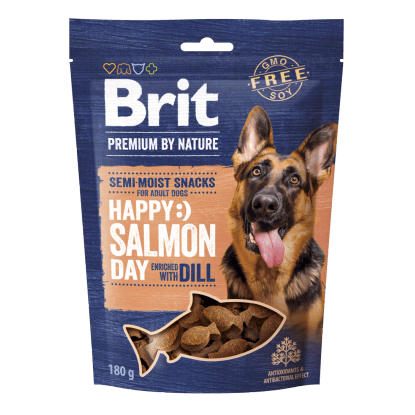Brit Pamlsek pro psy Premium by Nature Salmon with Dill 180 g