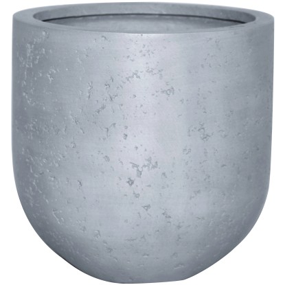 A.H.G. Květináč Polyfibre Stone s drenážním otvorem, světle šedá, pr. 50 x 50 cm