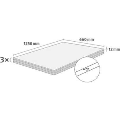 Egger DecoWall obkladové panely Annaba Dub přírodní, 3 kusy, 125x66cm s perem a drážkou