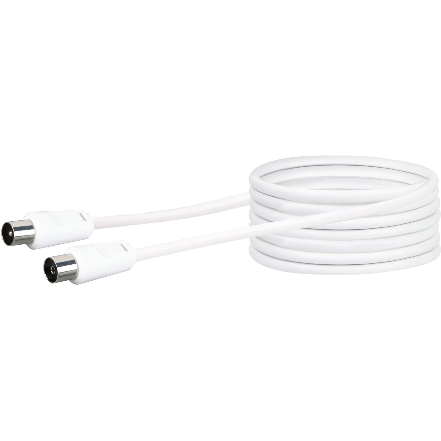 Schwaiger Anténní připojovací kabel bílý 7,5 m