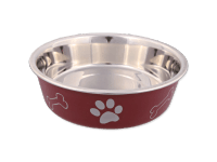 TRIXIE Miska pro psy nerezová/plastová různé barvy pr. 17 cm, 800 ml, 1 ks