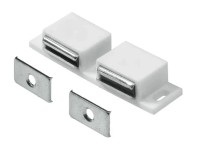 Hettich Nábytkový magnet, kov/plast, 2x 3 kg, bílá