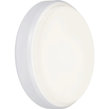 Kulaté nástěnné LED svítidlo, 18 W, 1400 lm, 4000 K, bílá, pr. 21 cm