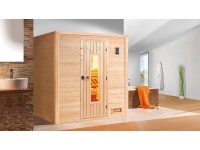 Weka Sauna z masivu 45 mm Bergen 1 s dřevěnými dveřmi