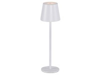 Just Light. Nabíjecí stolní LED lampa Euria IP54 bílá pr. 11 x 37 cm