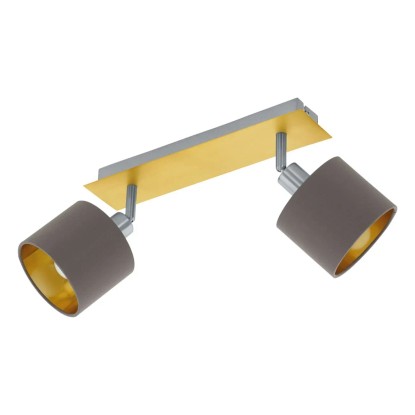EGLO Bodové svítidlo VALBIANO cappucino/gold pro 2 x E14 max. 10 W, 32 x 7 cm