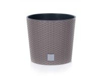 Prosperplast Květináč s vkladem Rato Round 20 cm, mocca