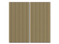 Denpanels Akustický panel WOOD Dub černá MDF černá plsť 119,8 x 60 x 2 cm