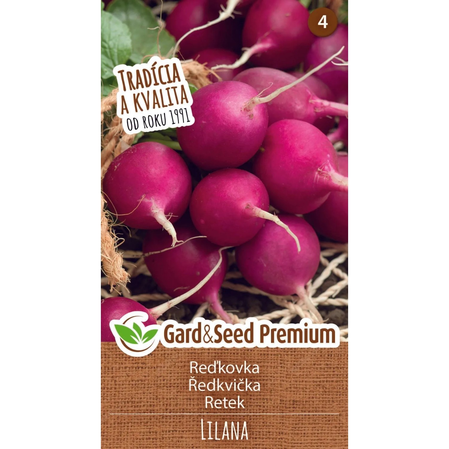 GardenSeed Premium Semínka Ředkvička Lilana