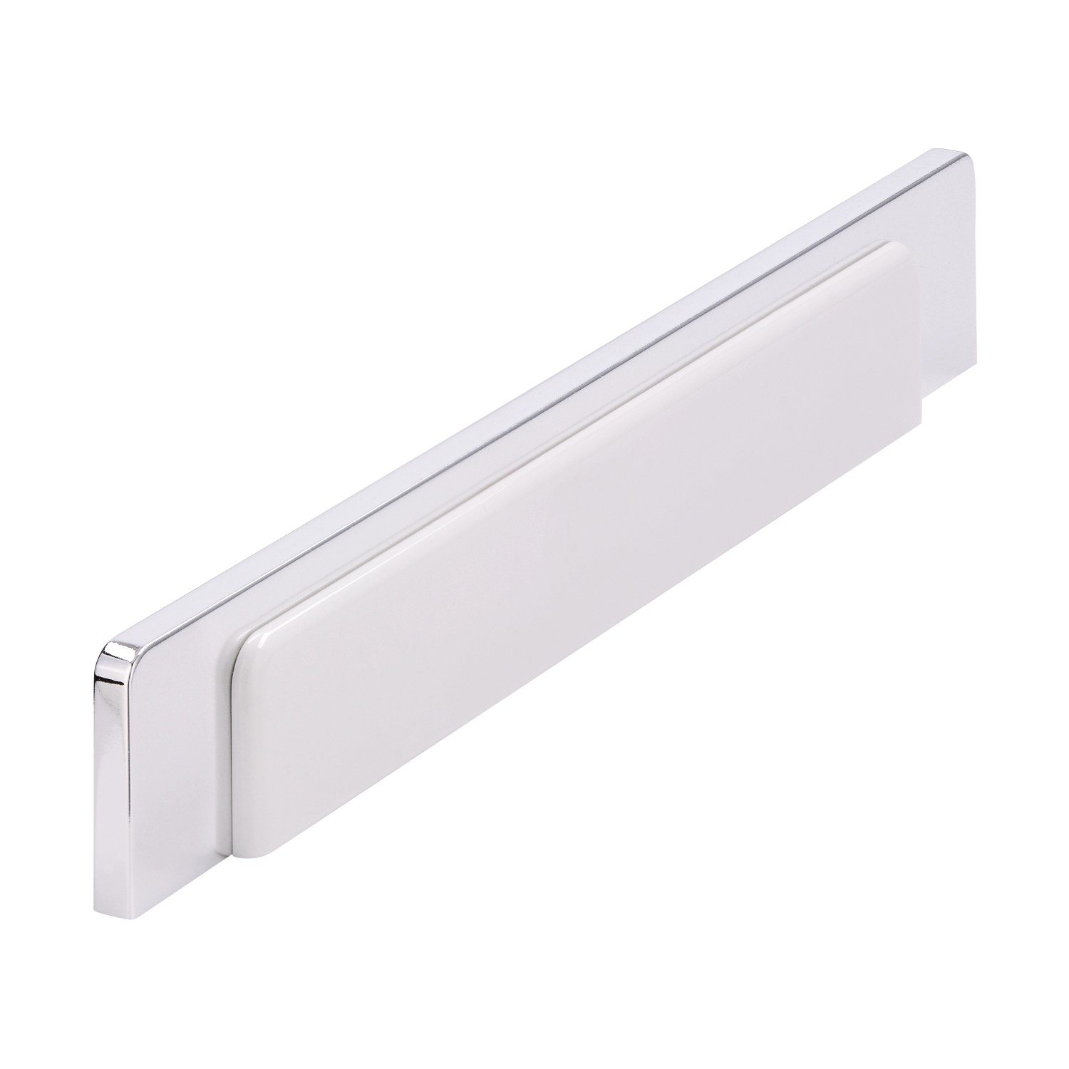 Siro Nábytková úchytka SM8187I plast chrom bílá 64 mm