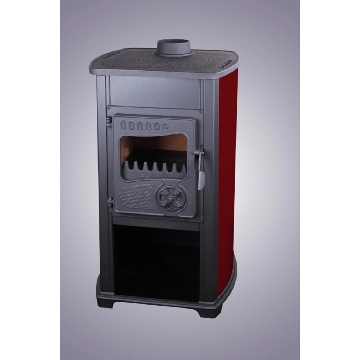Bella Thalia Krbová kamna Eco, 4,5 kW, bordó, 90 x 49 x 44 cm