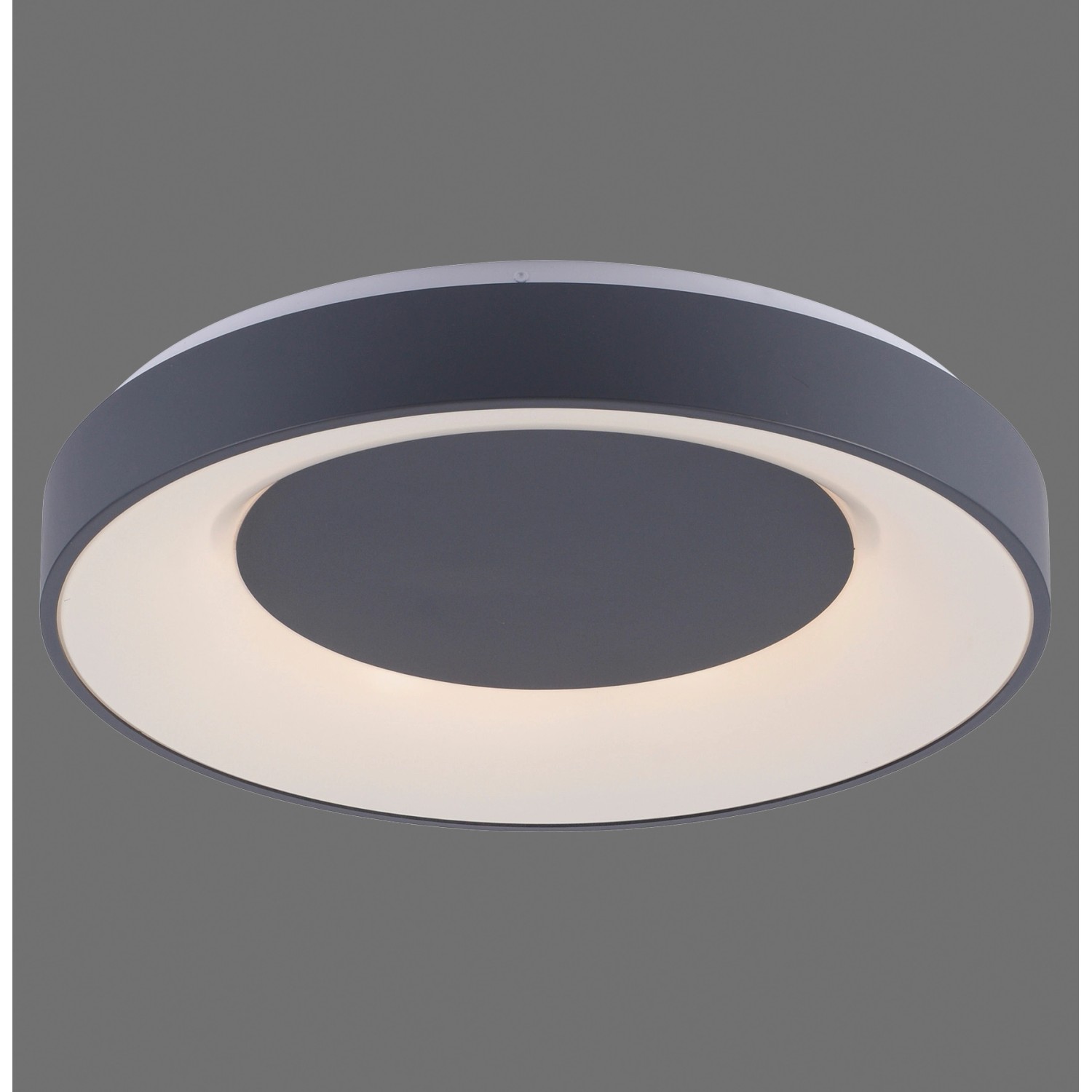 Just Light. Chytré stropní LED svítidlo Annika (Lola), antracit, pr. 50 cm