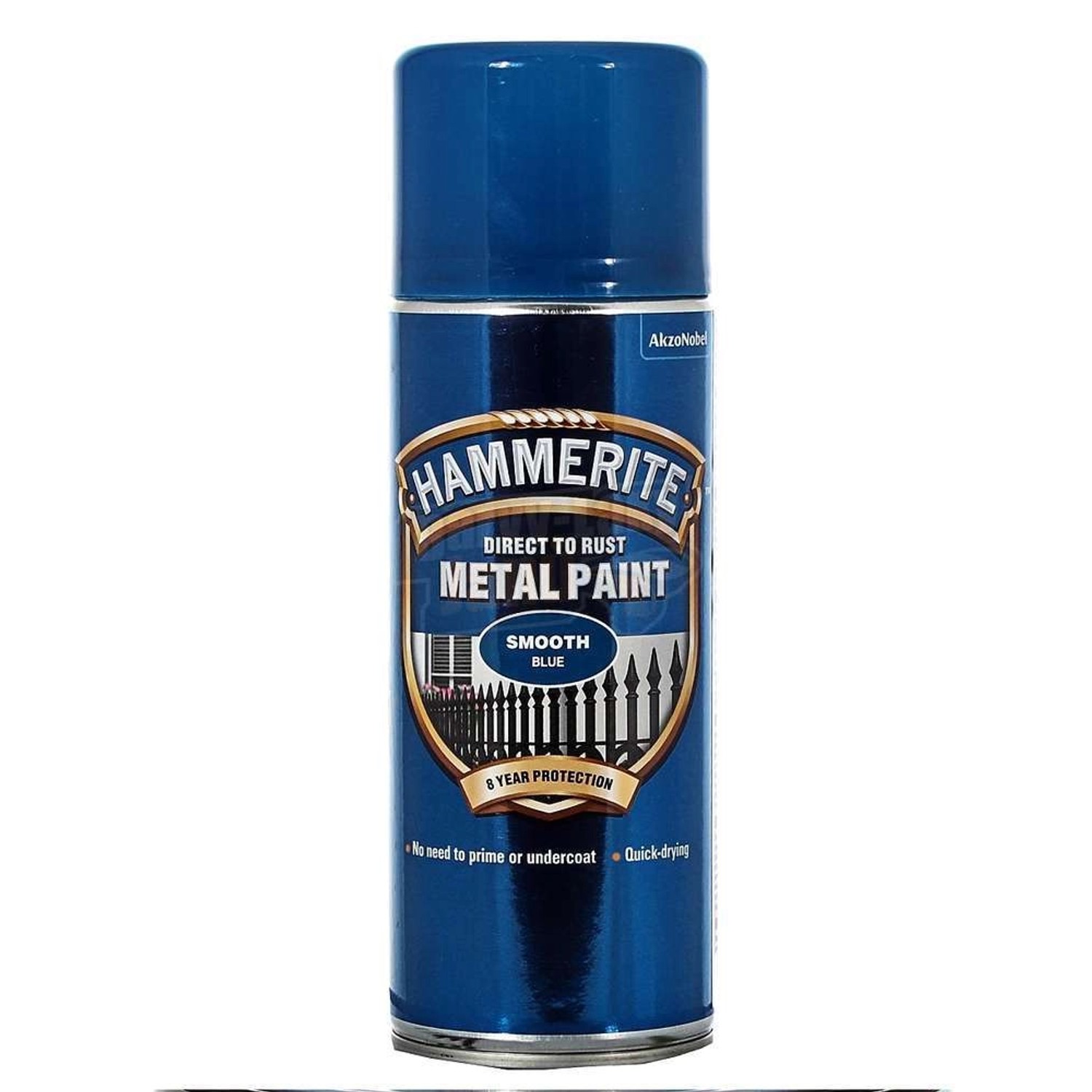 Hammerite Přímo na rez barva na železné kovy ve spreji hladká modrá 400 ml
